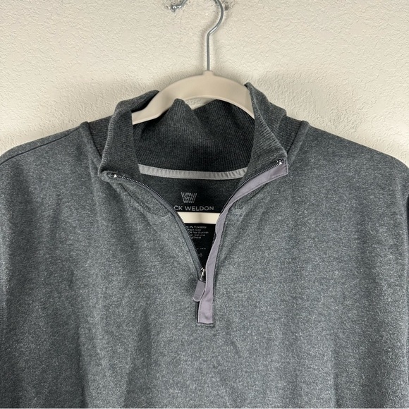 Mack Weldon Gray 1/4 Zip Pullover Sweater Sweatshirt Size XL - Picture 4 of 7